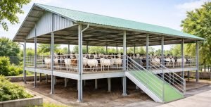 Elevated Goat Farm Shed